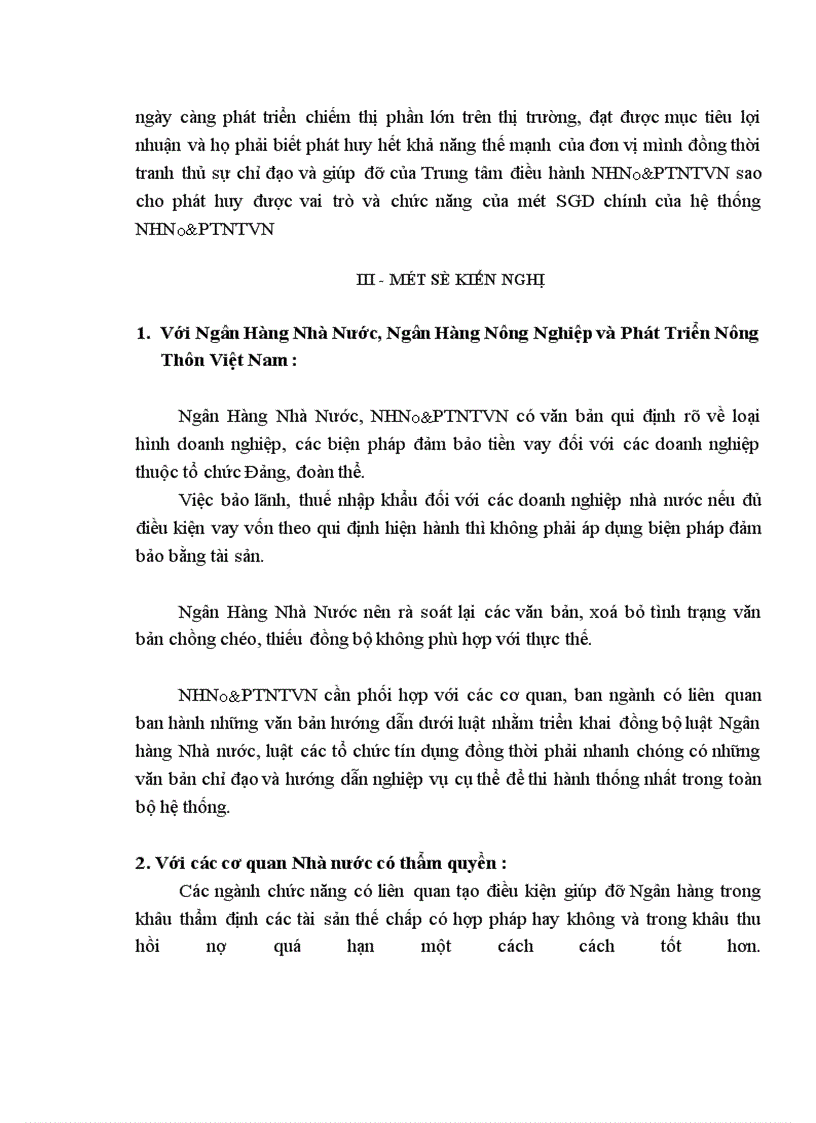 image for page Giải pháp nâng cao chất lượng tín dụng tại Sở Giao Dịch - Ngân Hàng Nông Nghiệp và Phát Triển Nông Thôn Việt Nam