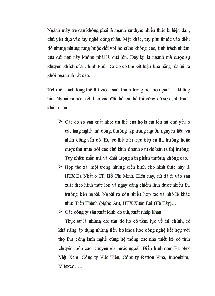 image for page Ngành sản xuất mây tre đan ở Việt Nam