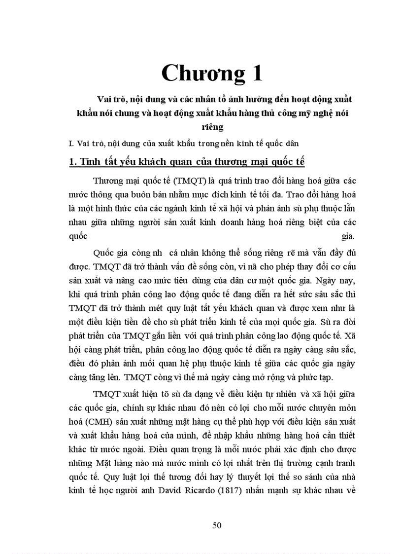 image for page Một số biện pháp đẩy mạnh xuất khẩu hàng thủ công mỹ nghệ ở Việt Nam (Lấy ví dụ ở Công ty XNK Intimex