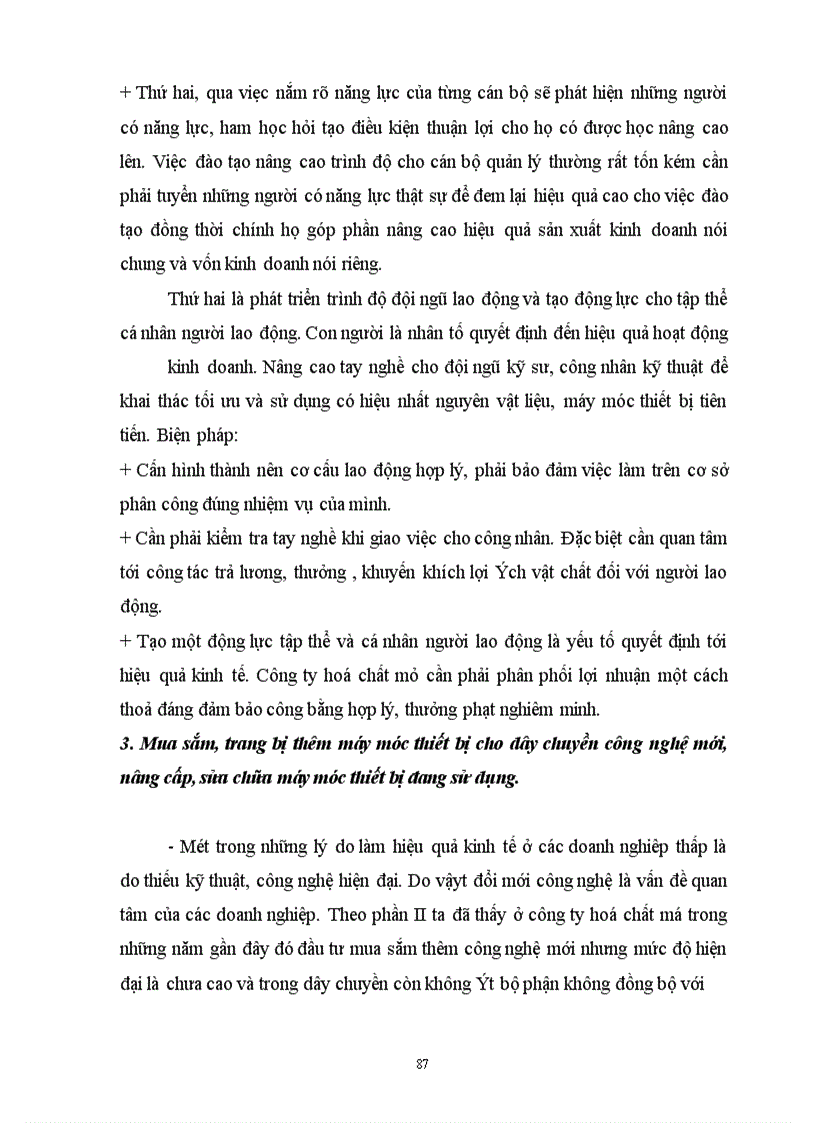 image for page Một số giải pháp để tạo vốn và nâng cao hiệu quả sử dụng vốn ở Công ty hoá chất mỏ