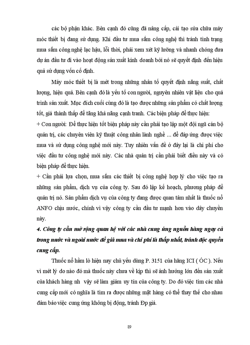 image for page Một số giải pháp để tạo vốn và nâng cao hiệu quả sử dụng vốn ở Công ty hoá chất mỏ