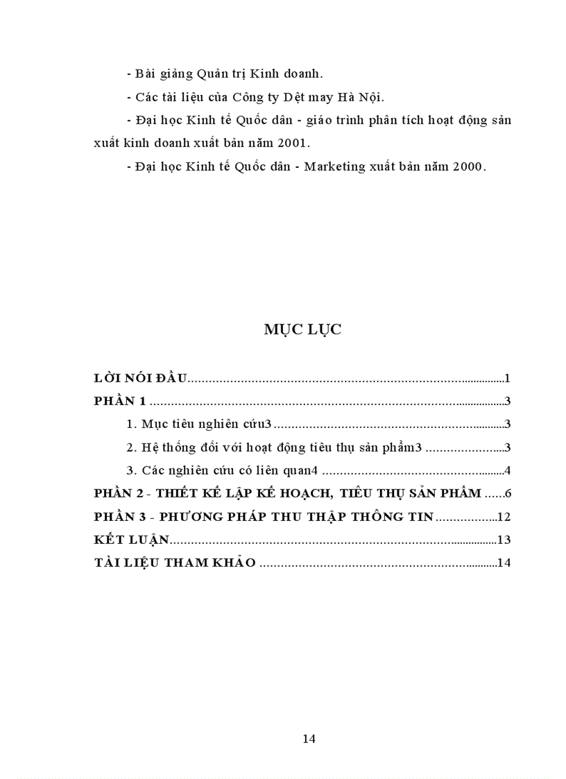 image for page Nghiên cứu các giải pháp nhằm phát triển thị trường tiêu thụ sản phẩm của Công ty Dệt may Huy Hoàng