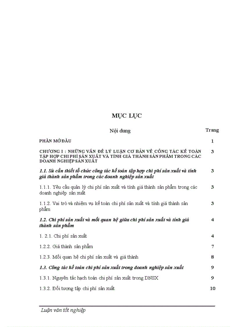 image for page Hoàn thiện công tác kế toán tập hợp chi phí sản xuất và tính giá thành sản phẩm tại công ty 189 Bộ Quốc Phòng