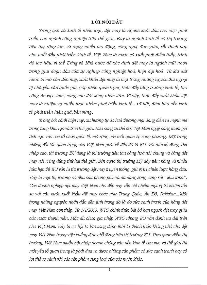 image for page MôI trường kinh tế eu tác động đến quyết định thâm nhập thị trường eu của vinatex