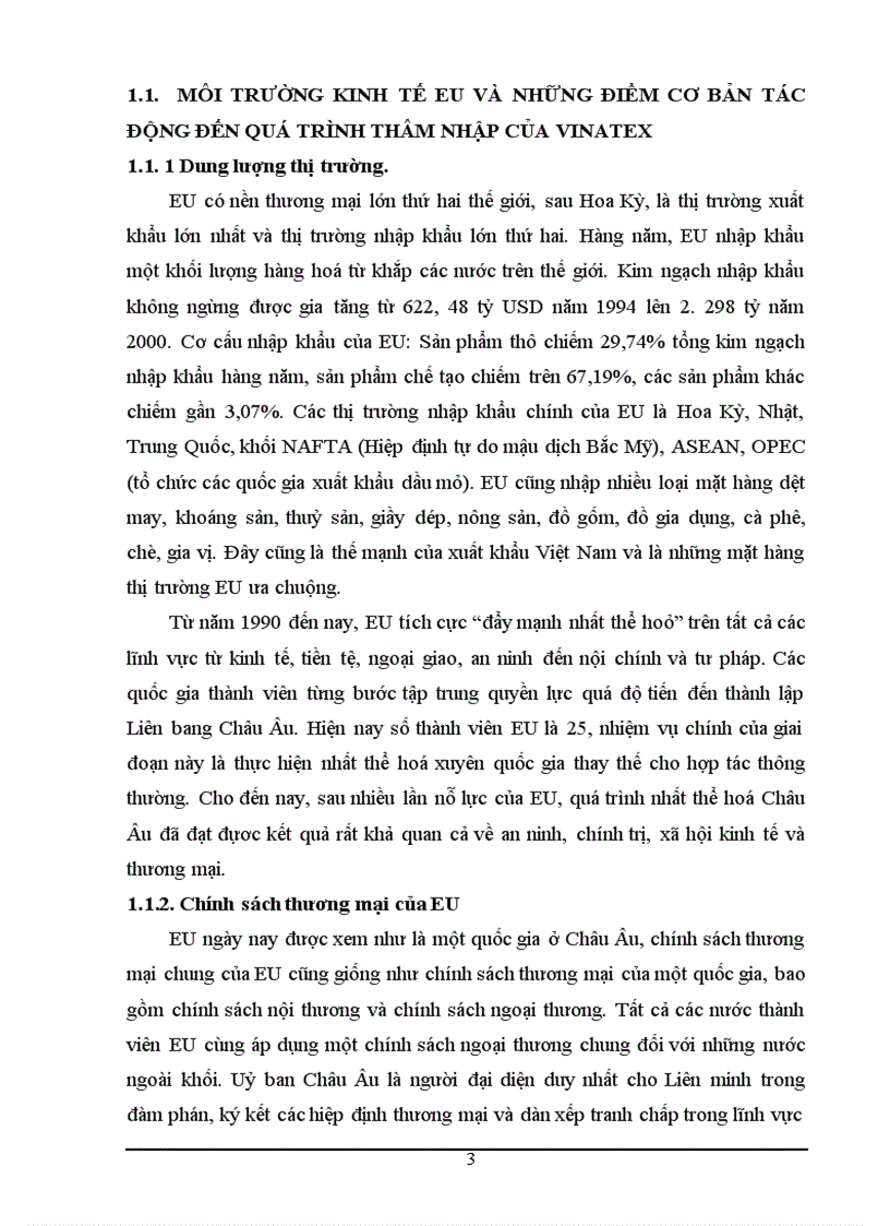 image for page MôI trường kinh tế eu tác động đến quyết định thâm nhập thị trường eu của vinatex