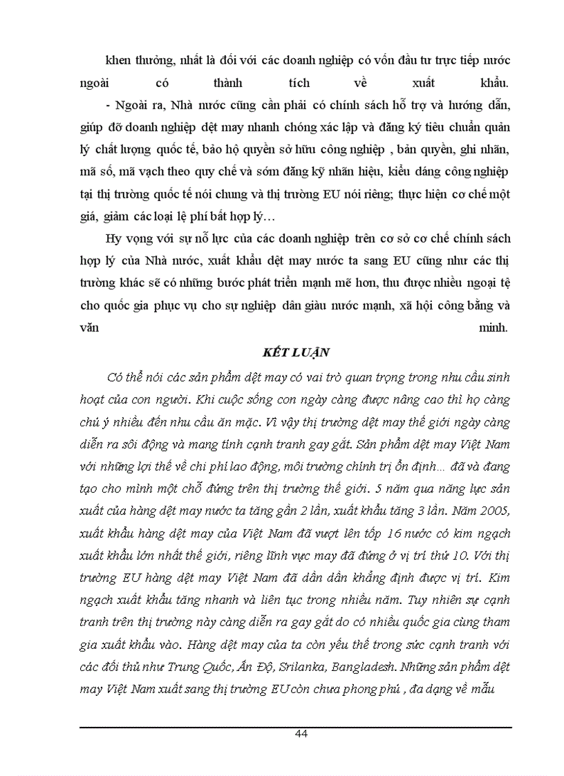 image for page MôI trường kinh tế eu tác động đến quyết định thâm nhập thị trường eu của vinatex