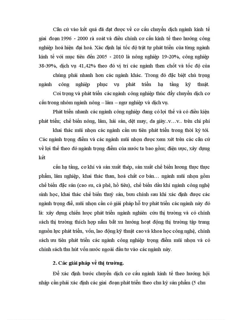 image for page Kế hoạch chuyển dịch cơ cấu ngành kinh tế giai đoạn 2001-2005 phương hướng và giải pháp thực hiện