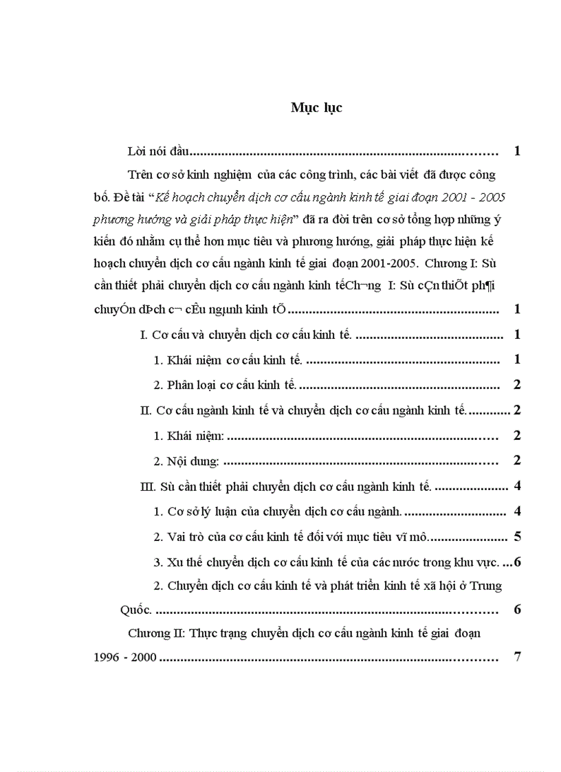 image for page Kế hoạch chuyển dịch cơ cấu ngành kinh tế giai đoạn 2001-2005 phương hướng và giải pháp thực hiện