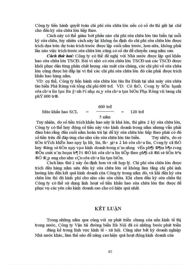 image for page Một số biện pháp bảo toàn và phát triển vốn cố định tại Công ty Vận tải đường biển Hà Nội