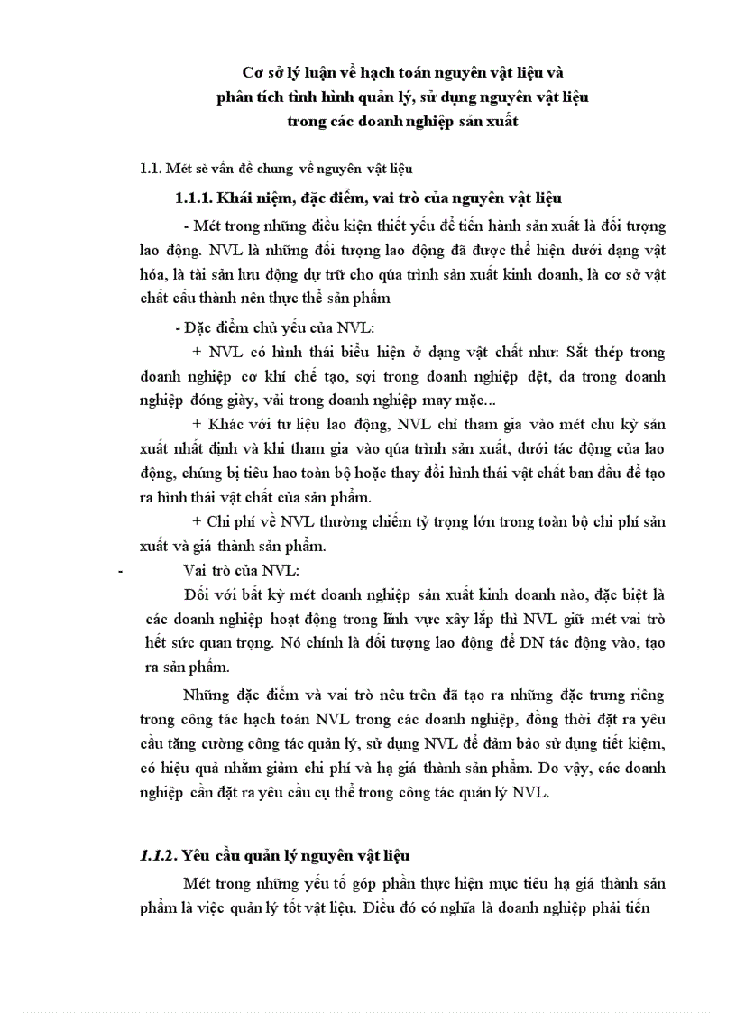 image for page Hoàn thiện hạch toán nguyên vật liệu và các biện pháp nâng cao hiệu quả quản lý, sử dụng nguyên vật liệu tại công ty sản xuất công nghiệp và xây lắp Hà Nội.