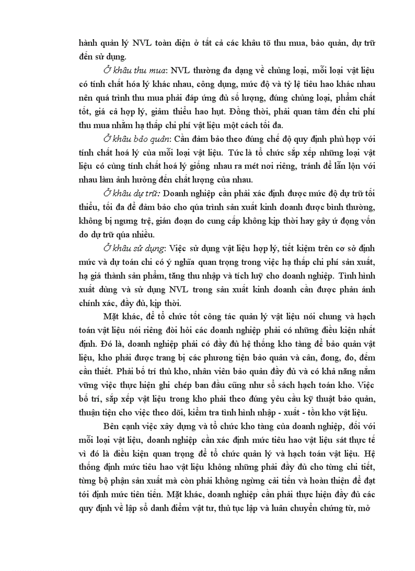 image for page Hoàn thiện hạch toán nguyên vật liệu và các biện pháp nâng cao hiệu quả quản lý, sử dụng nguyên vật liệu tại công ty sản xuất công nghiệp và xây lắp Hà Nội.