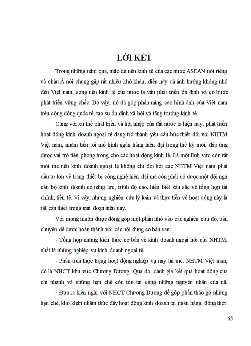 image for page Một số giải pháp nhằm hoàn thiện nghiệp vụ kế toán và nâng cao hiệu quả hoạt động kinh doanh ngoại tệ tại Chi nhánh NHCT khu vực Chương Dương