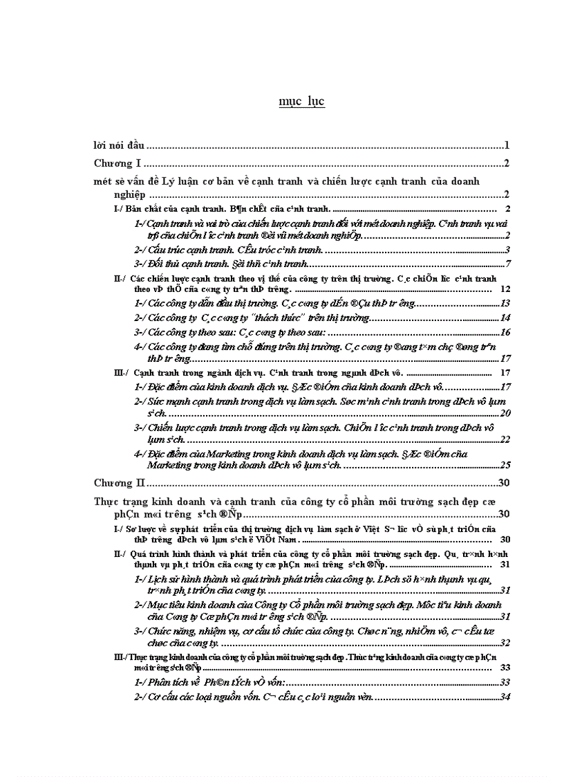 image for page Một số giải pháp Marketing nhằm nâng cao sức cạnh tranh trong hoạt động kinh doanh của công ty Cổ phần môi trường sạch đẹp.