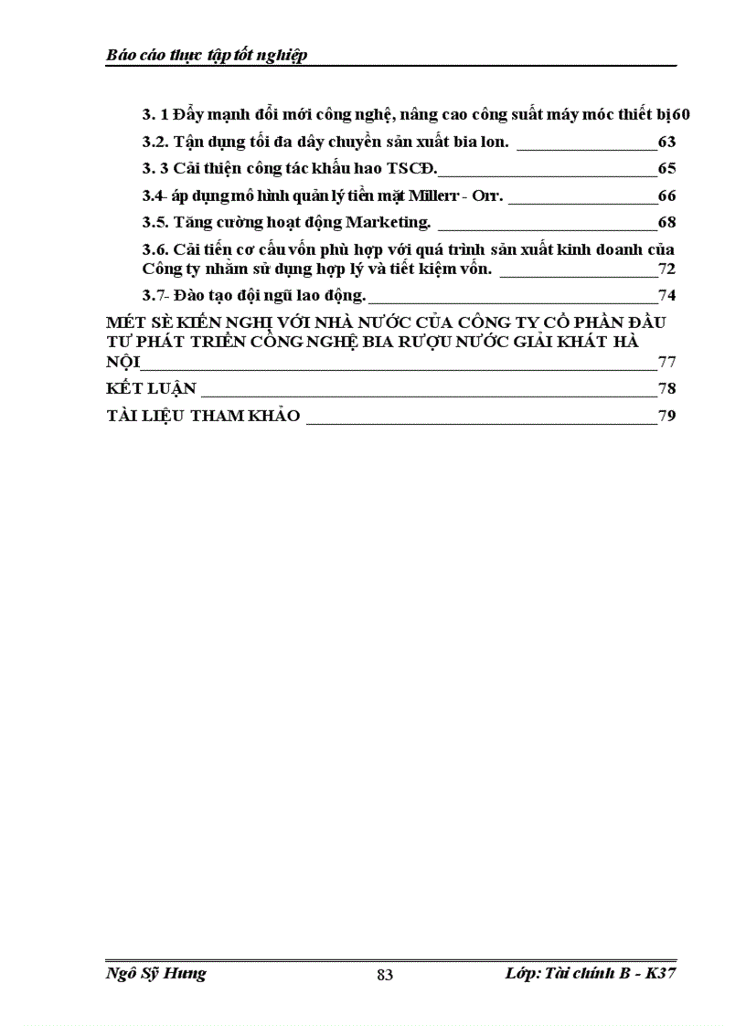 image for page Một số giải pháp nâng cao hiệu quả sử dụng vốn của Công ty Cổ phần Đầu tư phát triển Công nghệ Bia rượu nước giải khát Hà Nội