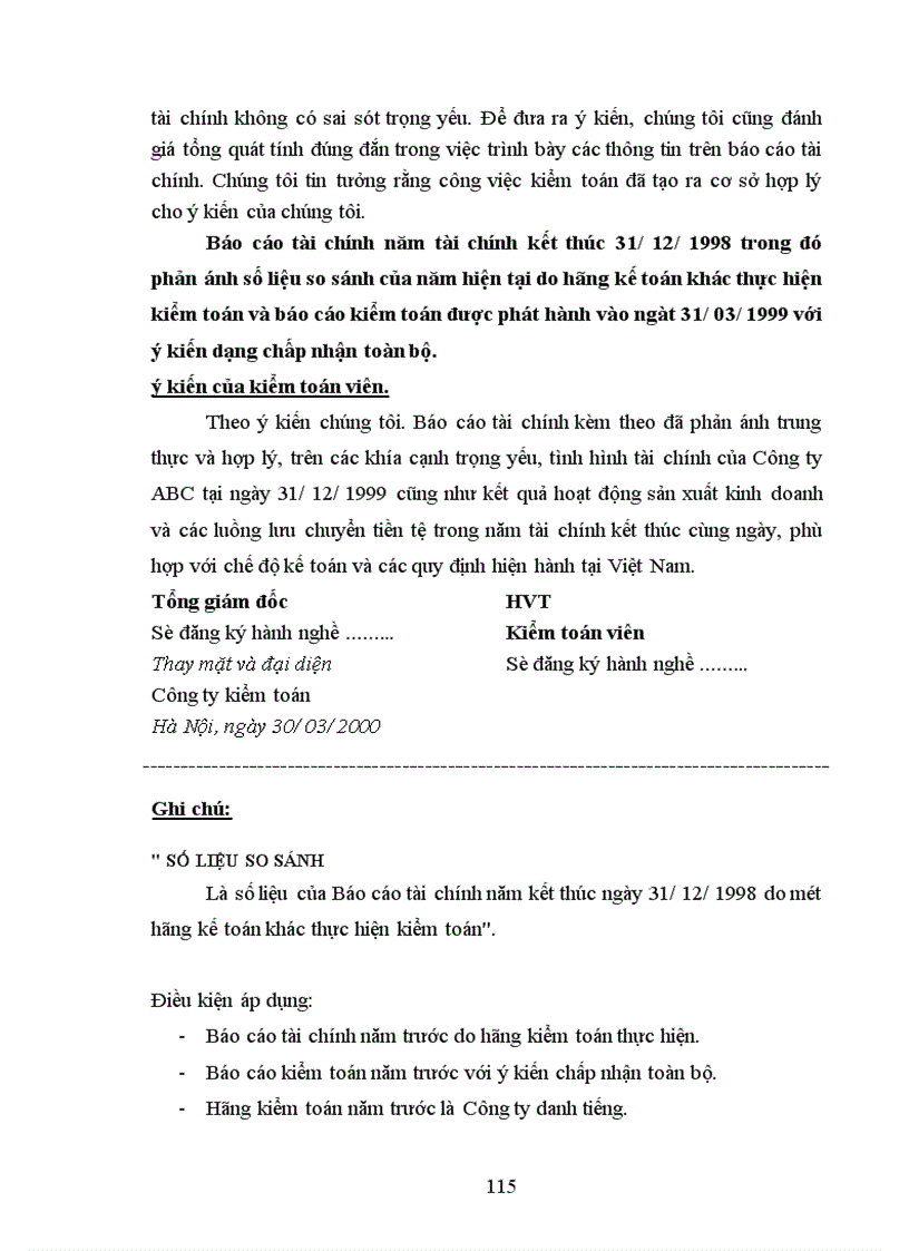 image for page Báo cáo kiến tập tại Công ty CPA Hà Nội