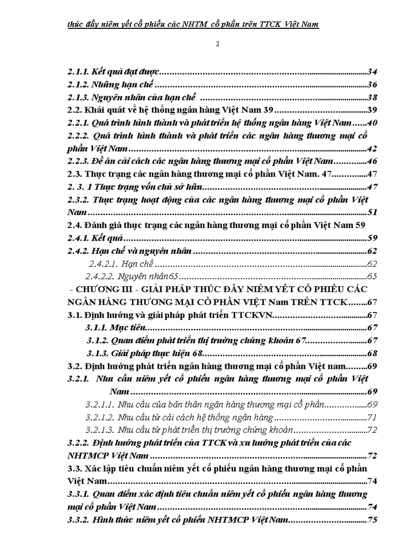 image for page Giải pháp thúc đẩy niêm yết cổ phiếu các ngân hàng thương mại cổ phần Việt Nam TRÊN TTCK