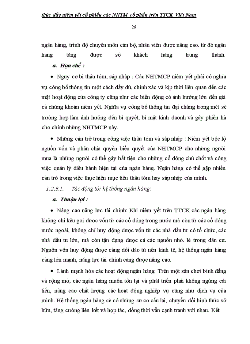 image for page Giải pháp thúc đẩy niêm yết cổ phiếu các ngân hàng thương mại cổ phần Việt Nam TRÊN TTCK