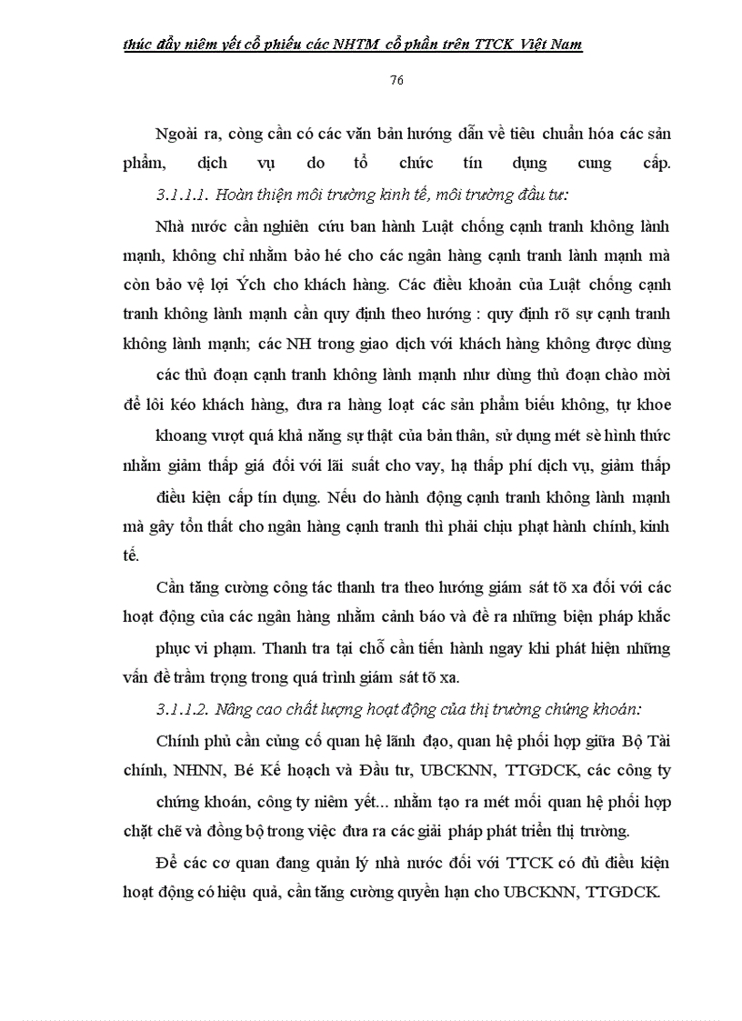 image for page Giải pháp thúc đẩy niêm yết cổ phiếu các ngân hàng thương mại cổ phần Việt Nam TRÊN TTCK