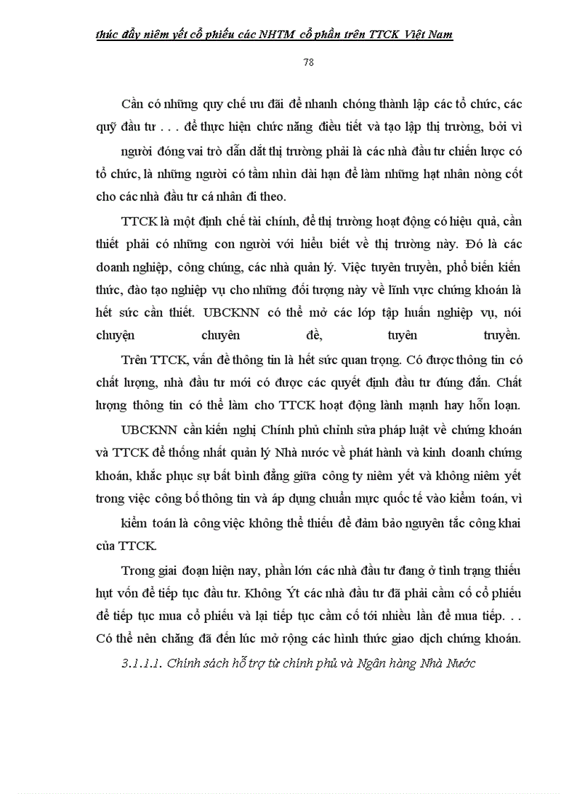 image for page Giải pháp thúc đẩy niêm yết cổ phiếu các ngân hàng thương mại cổ phần Việt Nam TRÊN TTCK