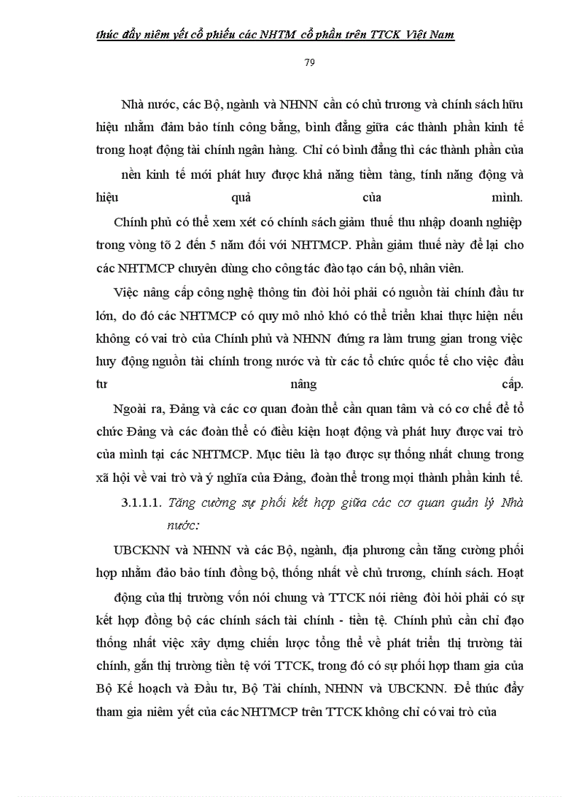 image for page Giải pháp thúc đẩy niêm yết cổ phiếu các ngân hàng thương mại cổ phần Việt Nam TRÊN TTCK