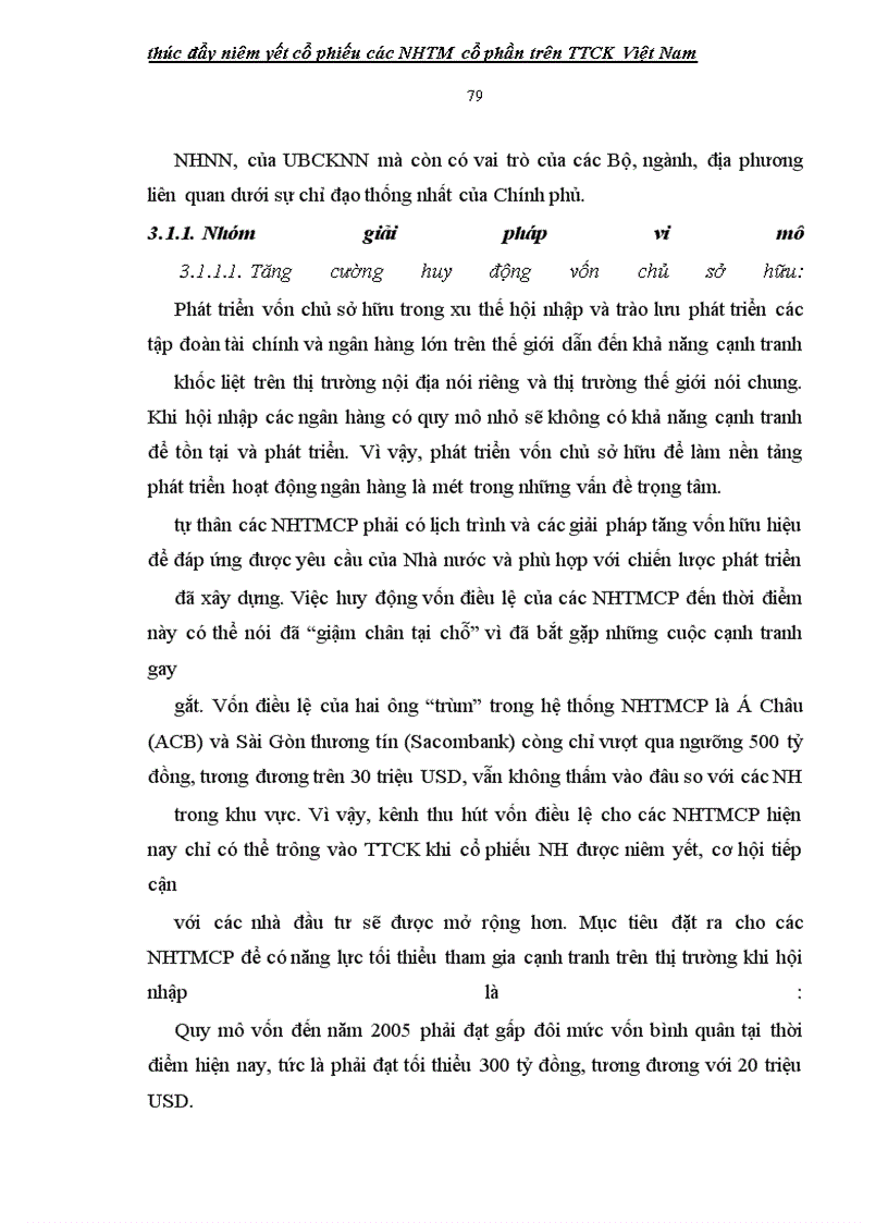 image for page Giải pháp thúc đẩy niêm yết cổ phiếu các ngân hàng thương mại cổ phần Việt Nam TRÊN TTCK
