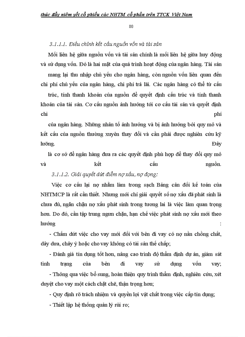 image for page Giải pháp thúc đẩy niêm yết cổ phiếu các ngân hàng thương mại cổ phần Việt Nam TRÊN TTCK