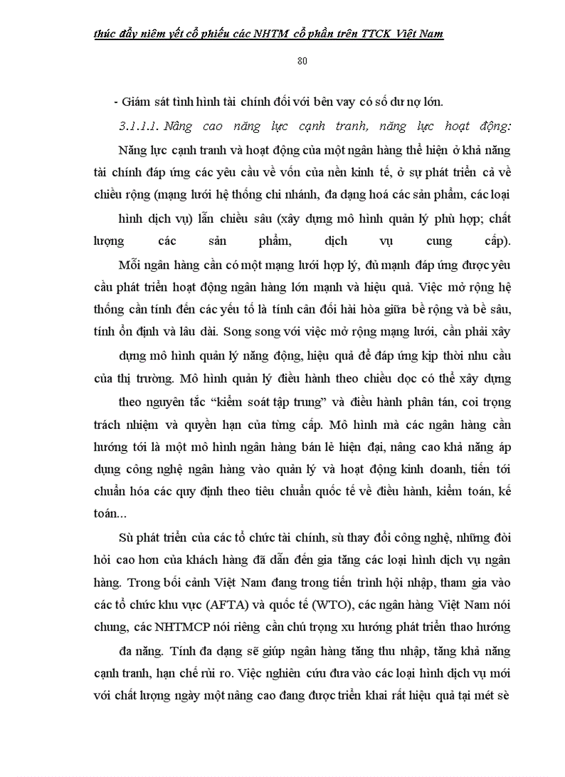 image for page Giải pháp thúc đẩy niêm yết cổ phiếu các ngân hàng thương mại cổ phần Việt Nam TRÊN TTCK