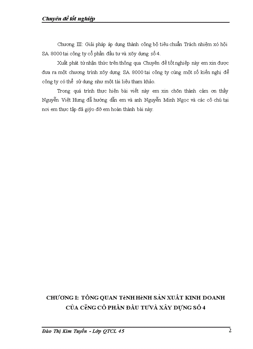 image for page Áp dụng bộ tiêu chuẩn trách nhiệm xã hội SA 8000 tại công ty cổ phần đầu tư và xây dựng số 4