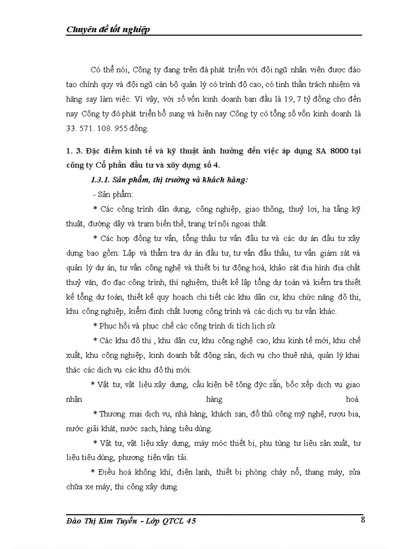 image for page Áp dụng bộ tiêu chuẩn trách nhiệm xã hội SA 8000 tại công ty cổ phần đầu tư và xây dựng số 4
