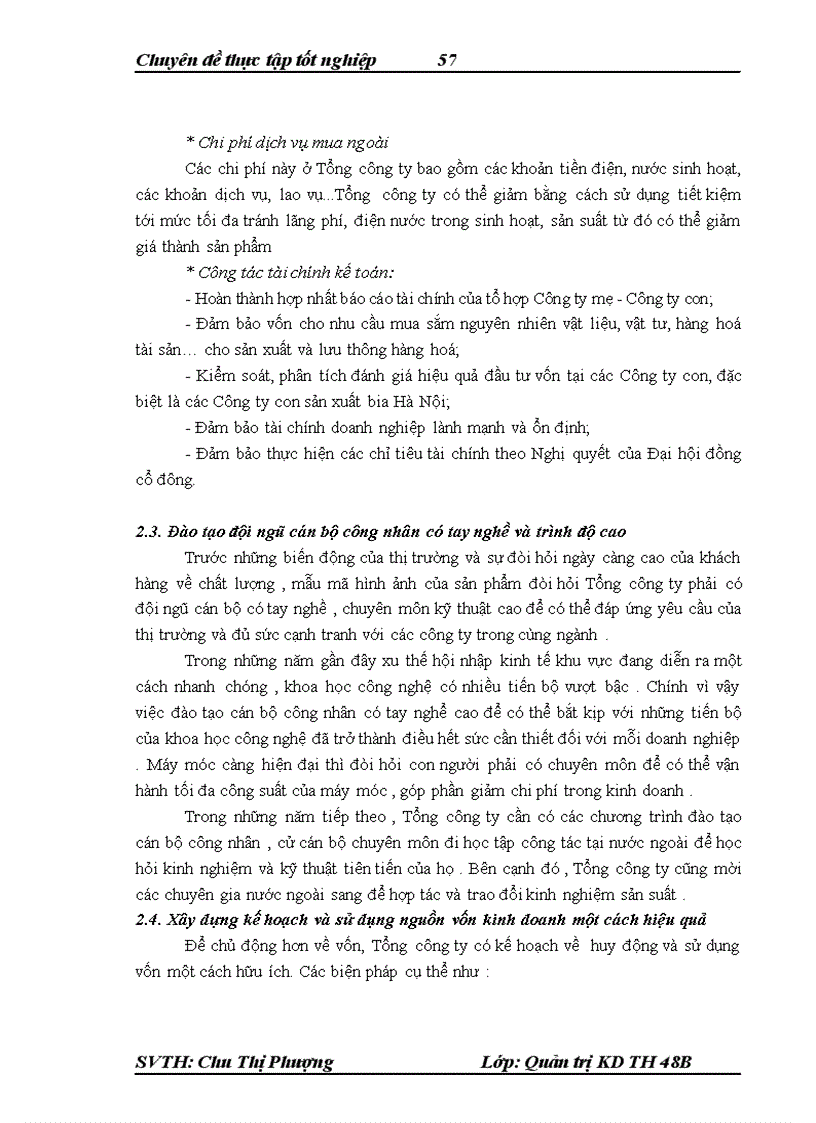 image for page Nâng cao hiệu quả sản xuất kinh doanh của tổng công ty bia - rượu – nước giải khát Hà Nội