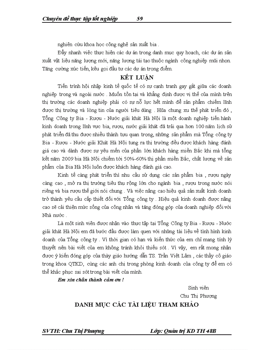 image for page Nâng cao hiệu quả sản xuất kinh doanh của tổng công ty bia - rượu – nước giải khát Hà Nội