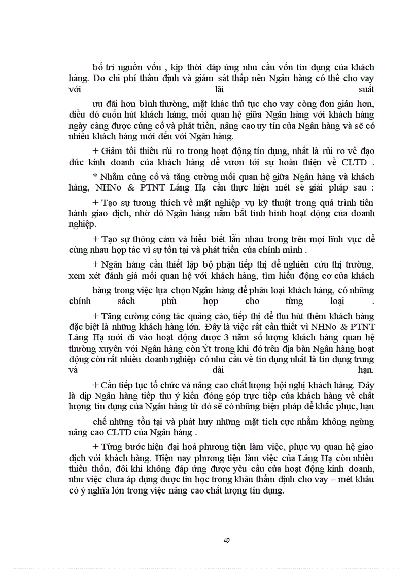 image for page Một số giải pháp nhằm nâng cao chất lượng tín dụng tại chi nhánh Ngân hàng nông nghiệp & phát triển nông thôn Láng Hạ