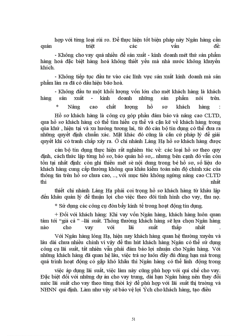 image for page Một số giải pháp nhằm nâng cao chất lượng tín dụng tại chi nhánh Ngân hàng nông nghiệp & phát triển nông thôn Láng Hạ