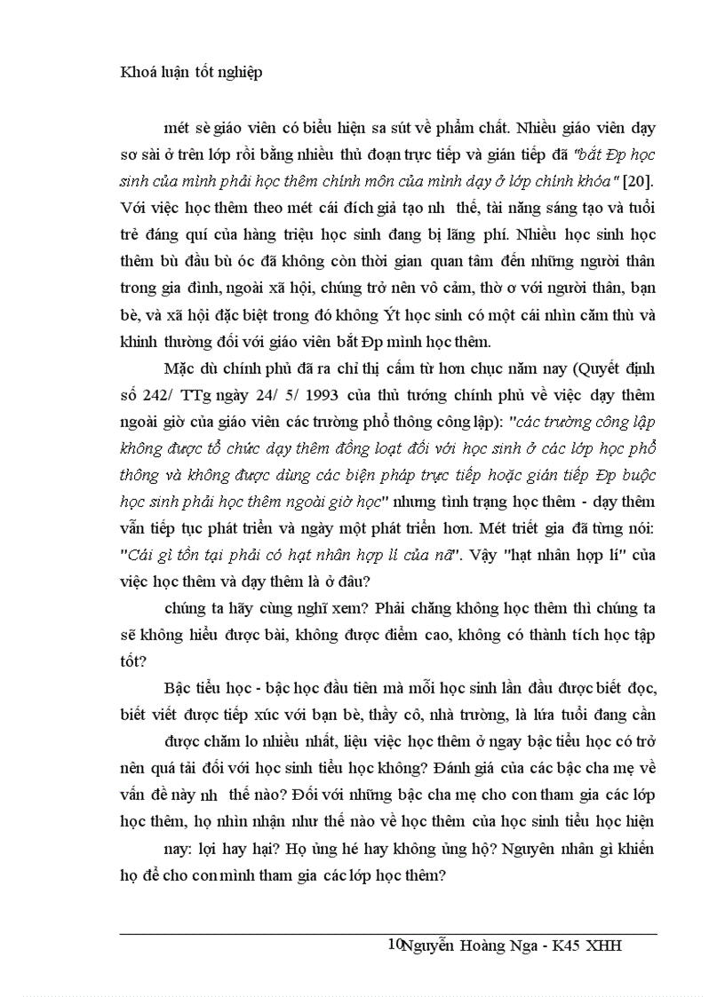 image for page Thực trạng học thêm của học sinh tiểu học hiện nay và đánh giá của các bậc phụ huynh