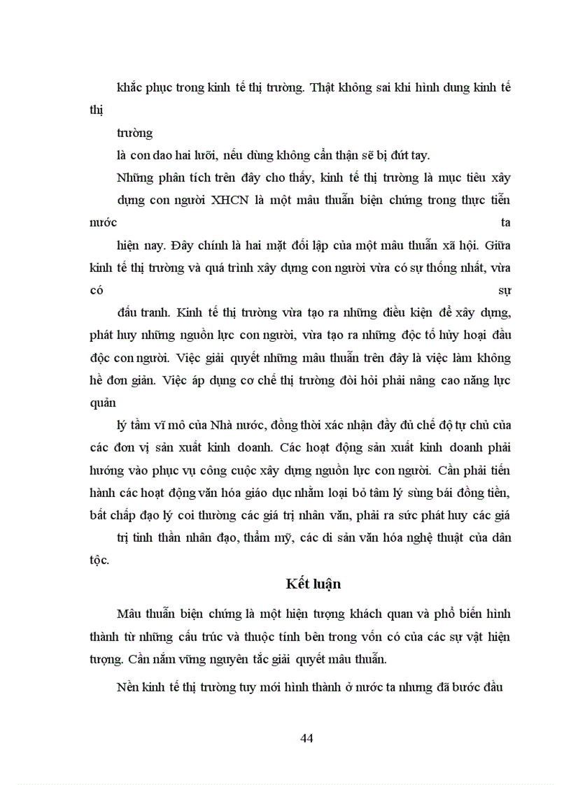 image for page Quy luật mâu thuẫn của phép biện chứng duy vật với việc phân tích hệ thống mâu thuẫn kinh tế thị trường định hướng xã hội chủ nghĩa ở Việt Nam