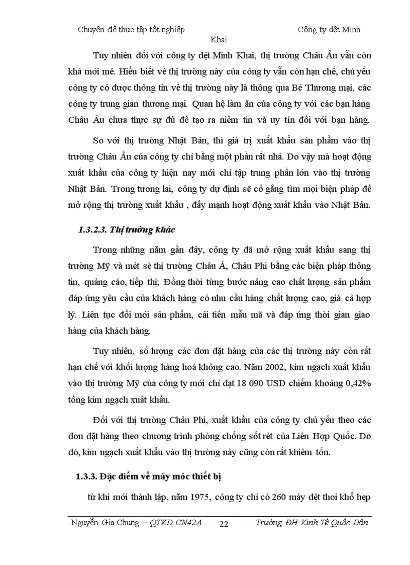 image for page Hoạt động xuất khẩu của công ty dệt Minh Khai: Thực trạng và giải pháp