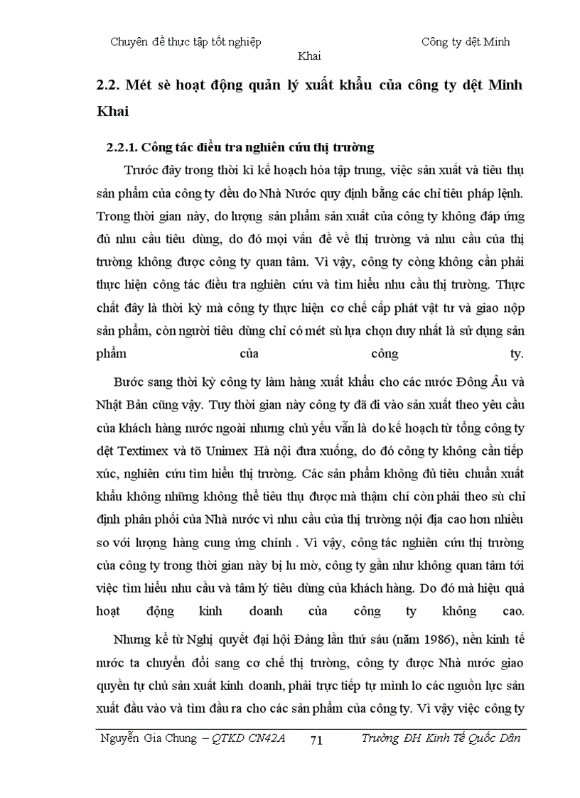 image for page Hoạt động xuất khẩu của công ty dệt Minh Khai: Thực trạng và giải pháp
