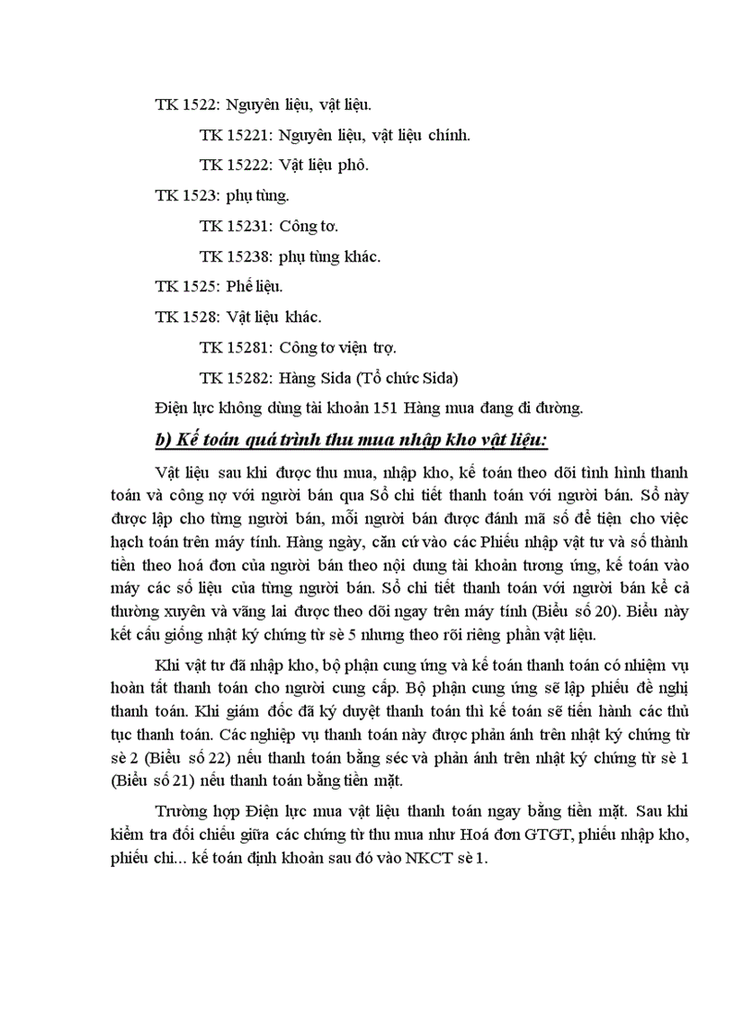 image for page Một số ý kiến đề xuất nhằm hoàn thiện hạch toán kế toán và quản lý nguyên liệu, vật liệu tại điện lực ba đình - hà nội.