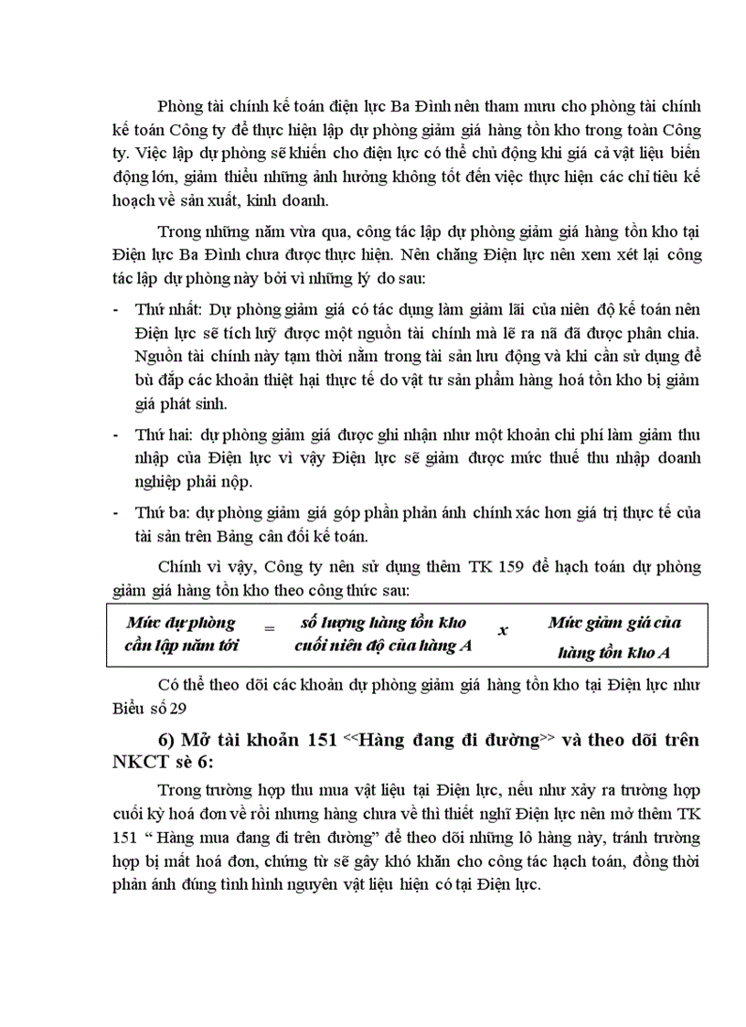 image for page Một số ý kiến đề xuất nhằm hoàn thiện hạch toán kế toán và quản lý nguyên liệu, vật liệu tại điện lực ba đình - hà nội.