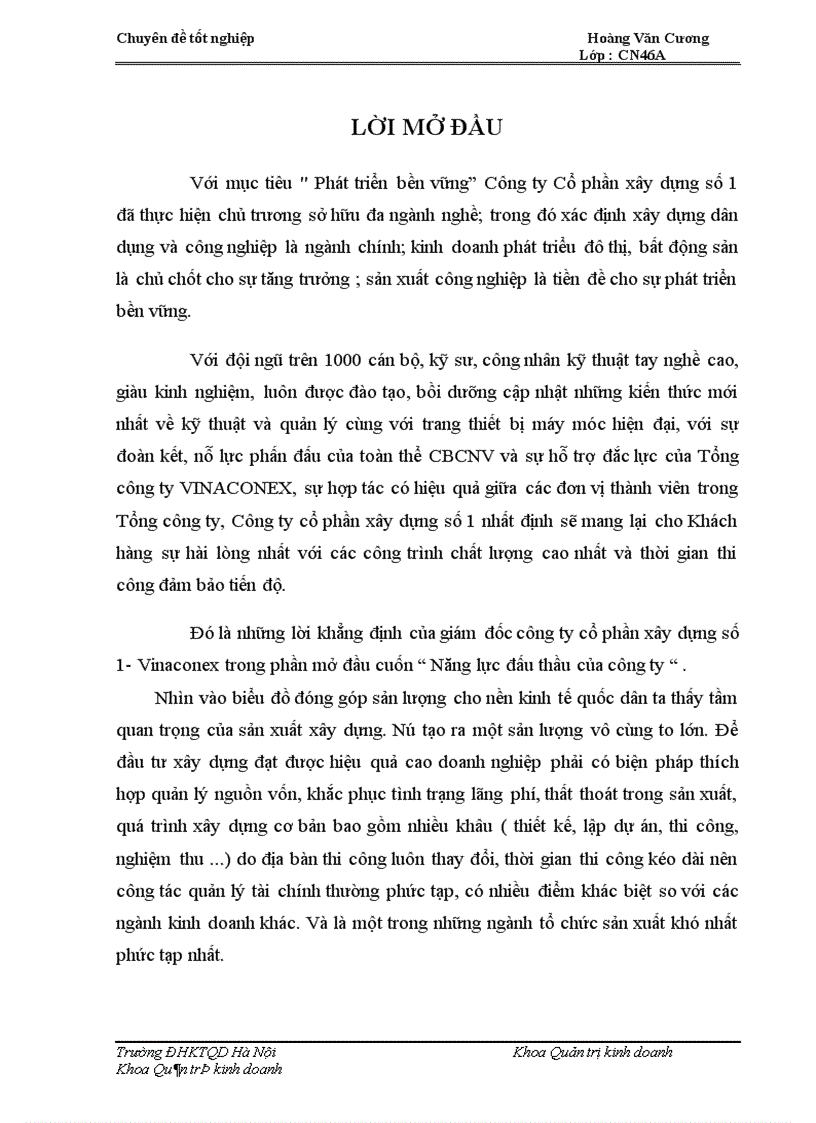 image for page Biện pháp hạ giá thành sản phẩm xây lắp ở công ty cổ phần xây dựng số 1 – vinaconex
