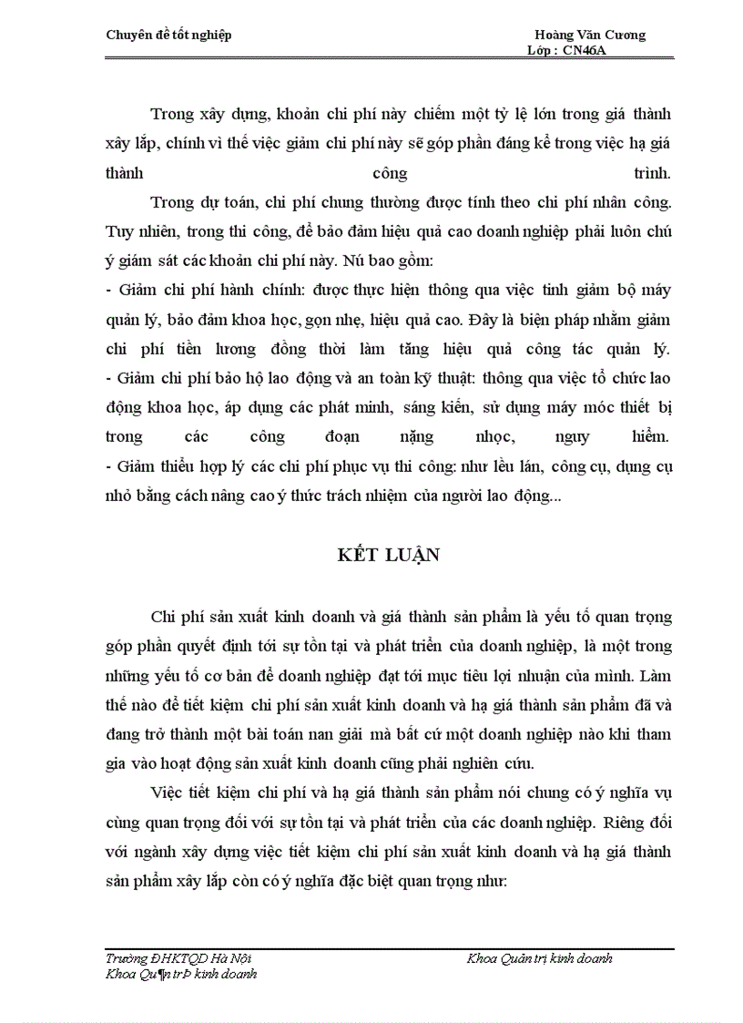 image for page Biện pháp hạ giá thành sản phẩm xây lắp ở công ty cổ phần xây dựng số 1 – vinaconex