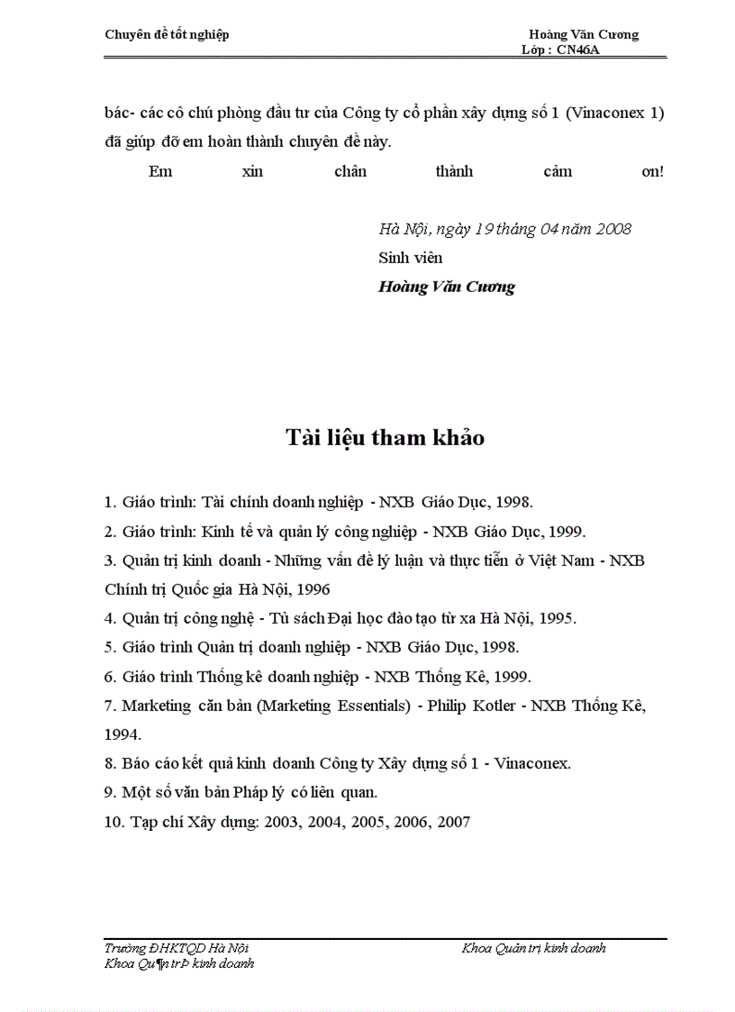 image for page Biện pháp hạ giá thành sản phẩm xây lắp ở công ty cổ phần xây dựng số 1 – vinaconex