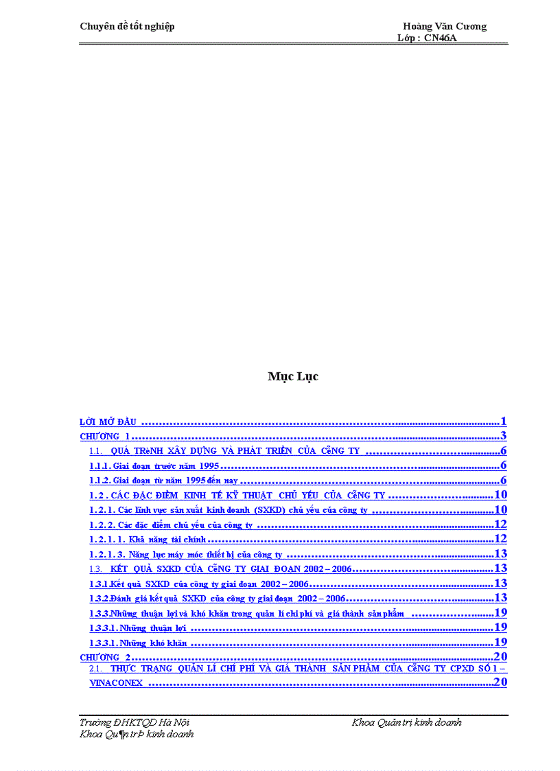 image for page Biện pháp hạ giá thành sản phẩm xây lắp ở công ty cổ phần xây dựng số 1 – vinaconex
