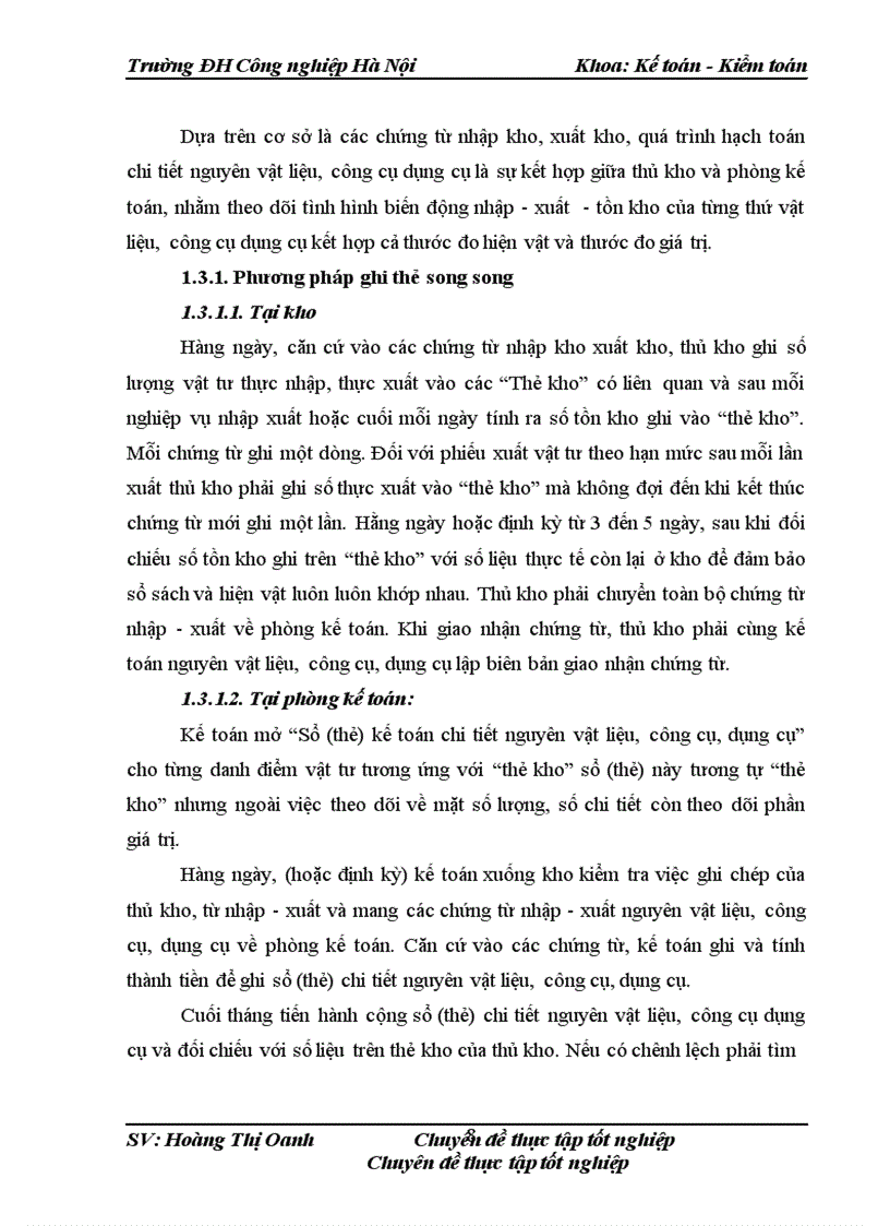 image for page Hoàn thiện công tác kế toán Nguyên vật liệu, công cụ dụng cụ tại Công ty Cổ phần máy và Thiết bị thủy lực Thành Công