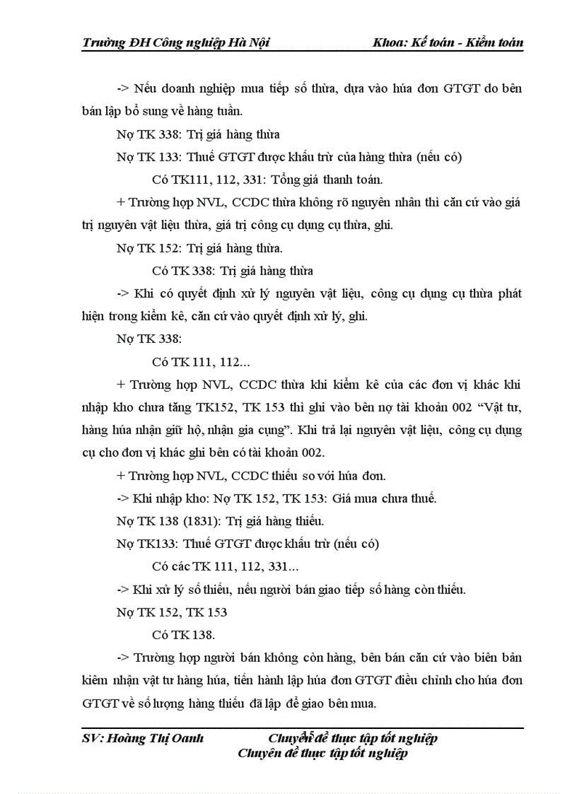 image for page Hoàn thiện công tác kế toán Nguyên vật liệu, công cụ dụng cụ tại Công ty Cổ phần máy và Thiết bị thủy lực Thành Công