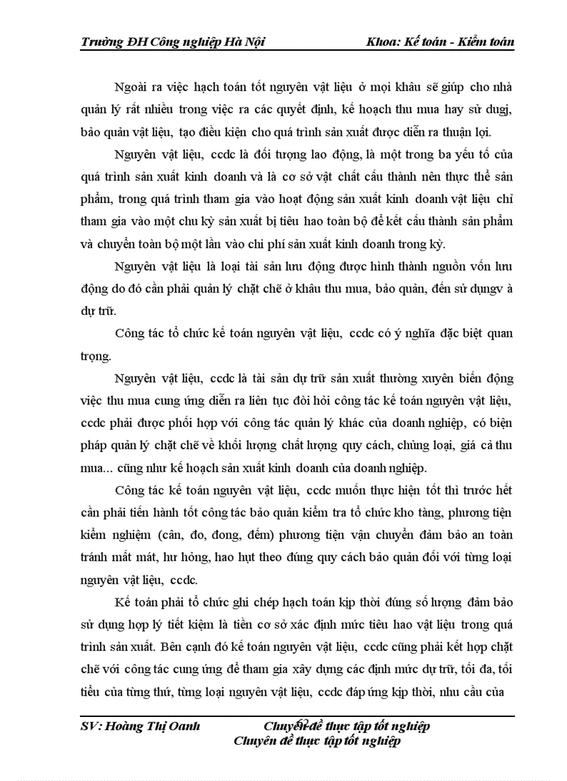 image for page Hoàn thiện công tác kế toán Nguyên vật liệu, công cụ dụng cụ tại Công ty Cổ phần máy và Thiết bị thủy lực Thành Công