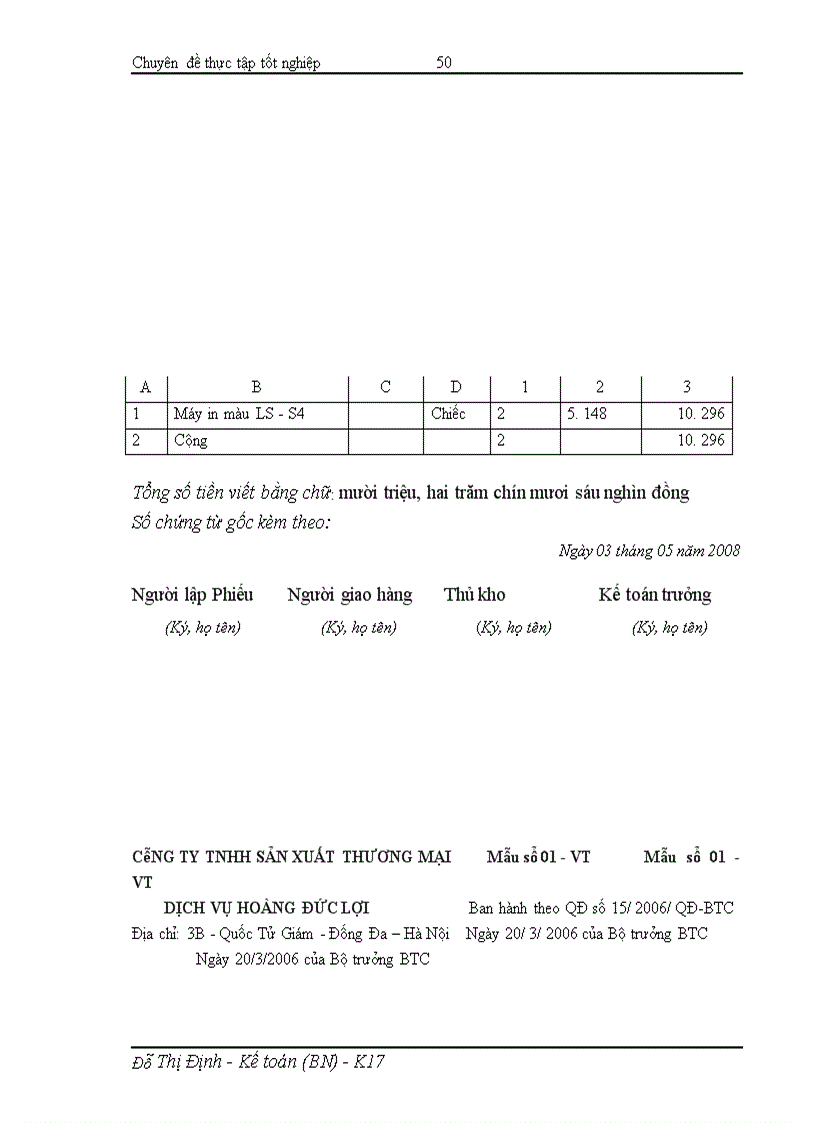 image for page Hoàn thiện kế toán tiêu thụ sản phẩm, hàng hóa, dịch vụ và xác định kết quả tiêu thụ tại công ty TNHH Sản xuất Thương mại Dịch vụ Hoàng Đức Lợi