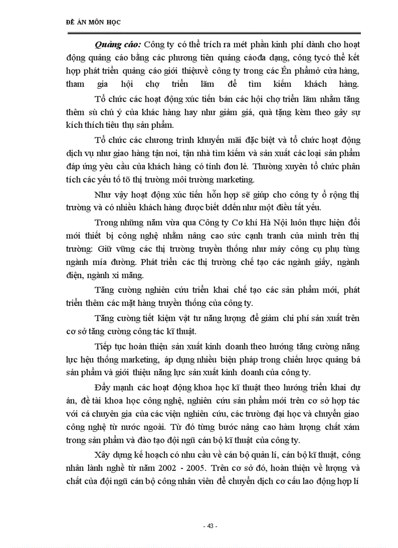 image for page Một số ý kiến nhằm nâng cao sức cạnh tranh của Công ty Cơ Khí Hà Nội.
