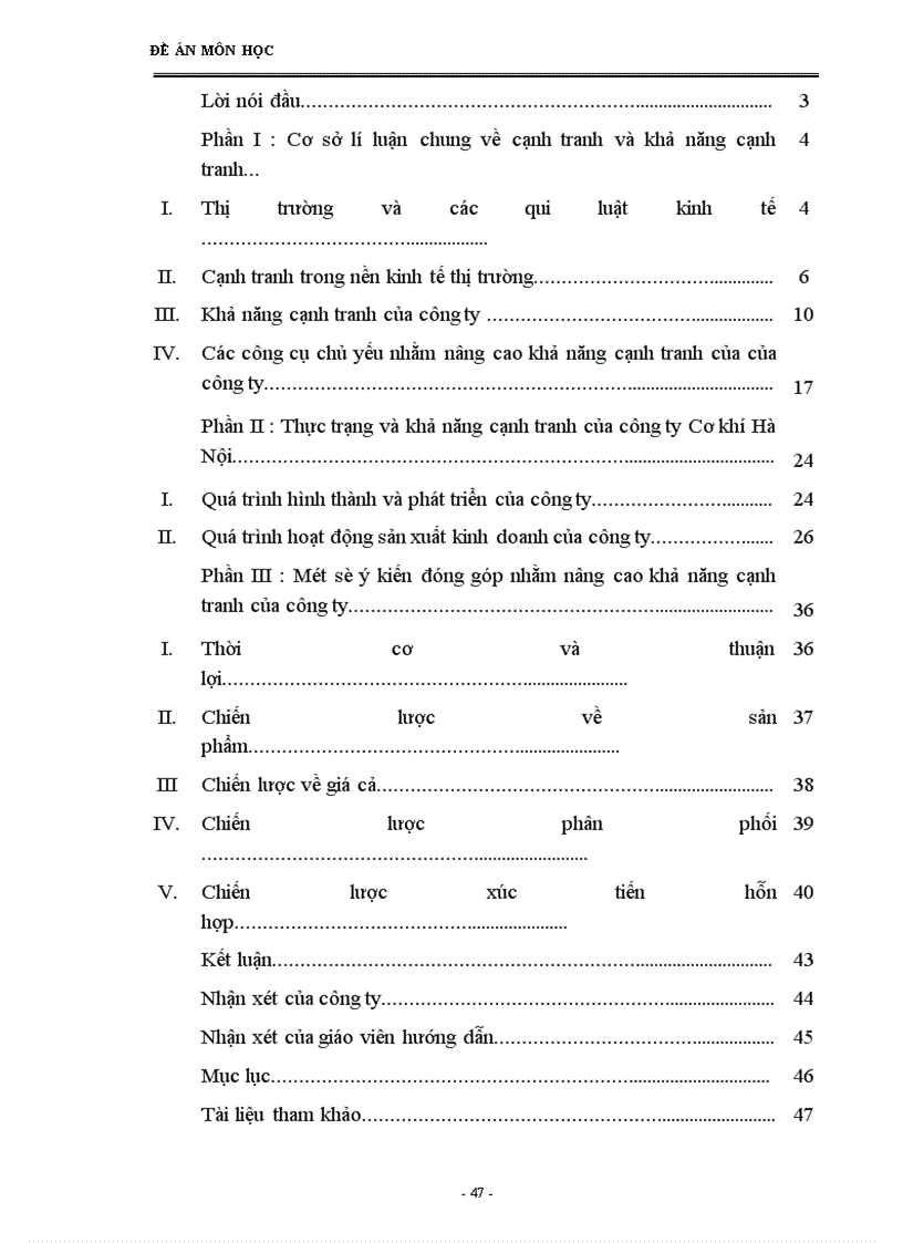 image for page Một số ý kiến nhằm nâng cao sức cạnh tranh của Công ty Cơ Khí Hà Nội.