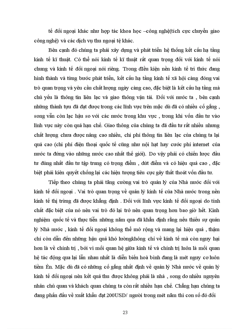 image for page Thực trạng và giải pháp để mở rộng và nâng cao hiệu quả của kinh tế đối ngoại của nước ta trong quá trình hội nhập với khu vực và thế giới